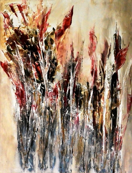 Flowers In The Mist 28 in x 36 in